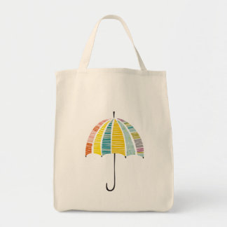 Tote Bag Parapluie coloré - Jour des pluies brillant et joy