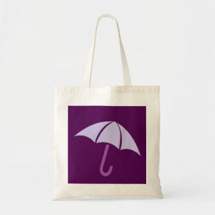 Tote Bag Parapluie violet Pop Art