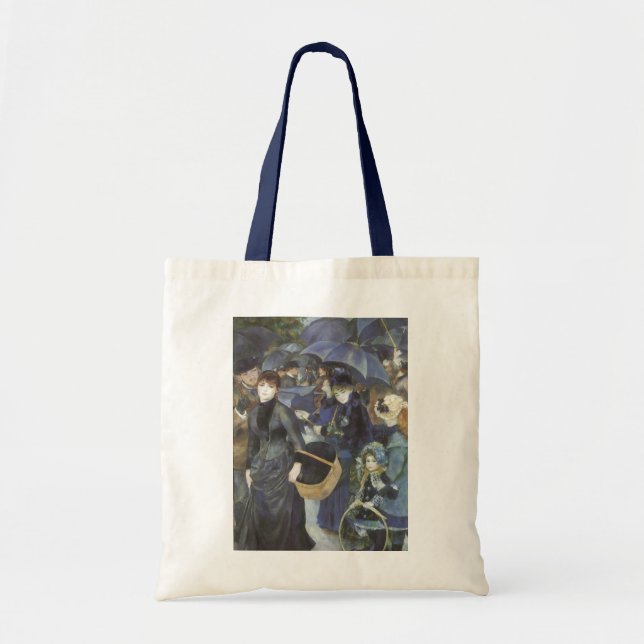 Tote Bag Parapluies par Pierre Renoir, Impressionnisme Vint (Devant)