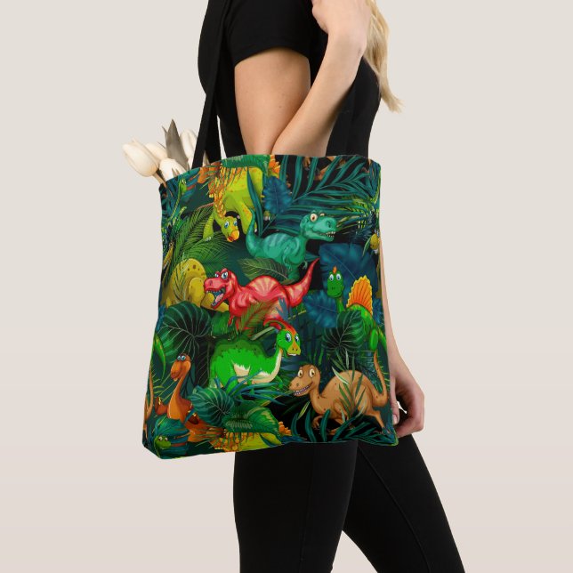 Tote Bag Parc Dinosaur (De près)