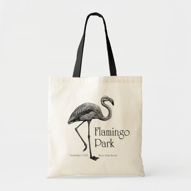 Tote Bag Parc fourre-tout de Flamant rose (Devant)
