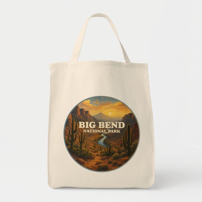 Tote Bag Parc national Big Bend (Devant)