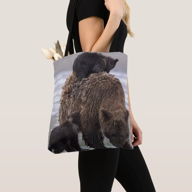 Tote Bag Parc national de Clark de lac bear Brown | (De près)