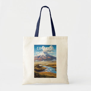 Tote Bag Parc national de Cotopaxi Equateur Travel Art Vint