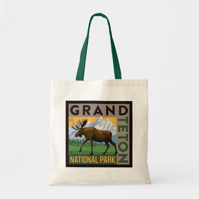 Tote Bag Parc national de Grand Teton Moose (Devant)