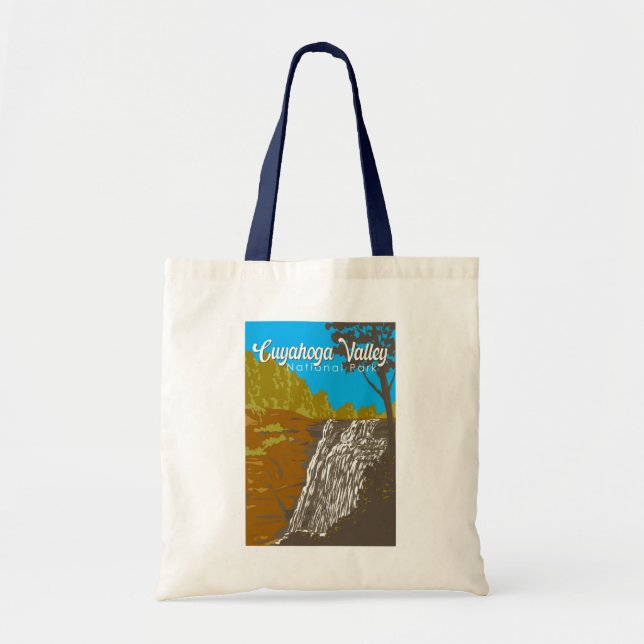 Tote Bag Parc national de la vallée de Cuyahoga Illustratio (Devant)