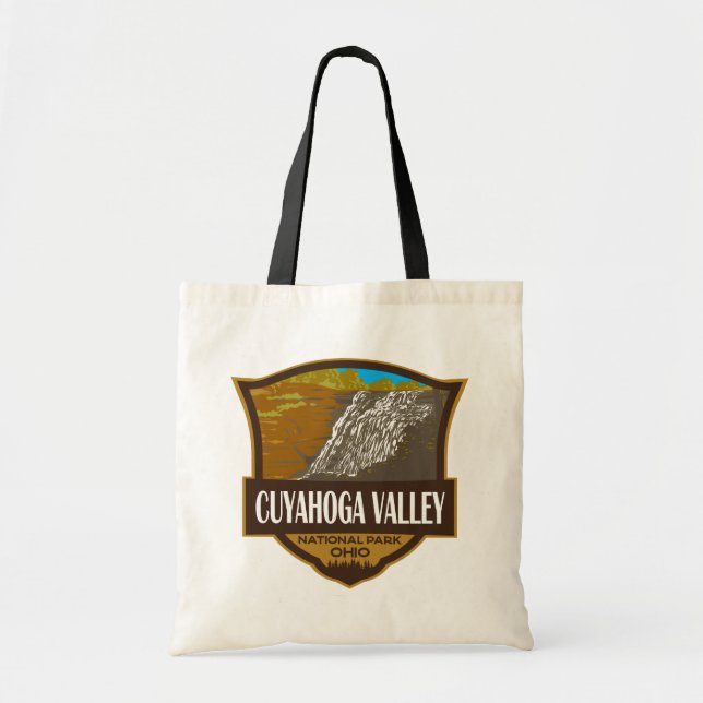 Tote Bag Parc national de la vallée de Cuyahoga Illustratio (Devant)