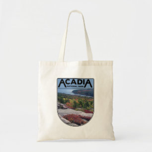 Tote Bag Parc national de l'Acadie Vintage rétro Île du M