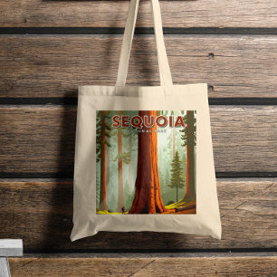 Tote Bag Parc national de Sequoia vintage