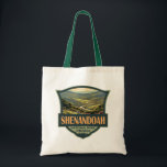Tote Bag Parc national de Shenandoah Illustration Voyage Ré<br><div class="desc">Shenandoah dessin vectoriel. Le Skyline Drive court sur toute sa longueur,  et un vaste réseau de sentiers comprend une section du sentier longue distance des Appalaches.</div>