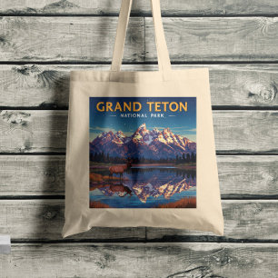 Tote Bag Parc national de vintage Grand Teton