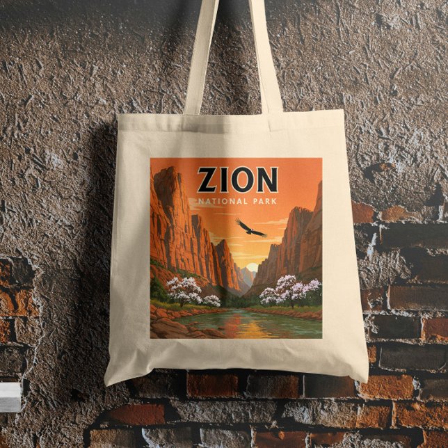 Tote Bag Parc national de vintage Sion (Créateur téléchargé)