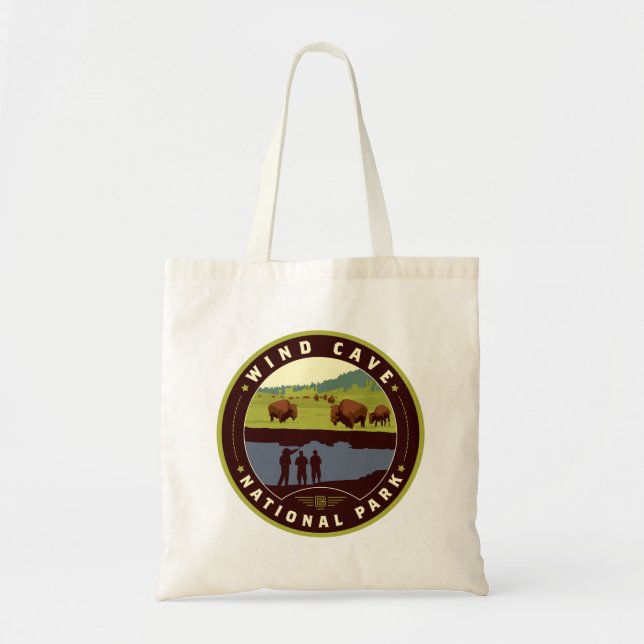 Tote Bag Parc national de Wind Cave (Devant)