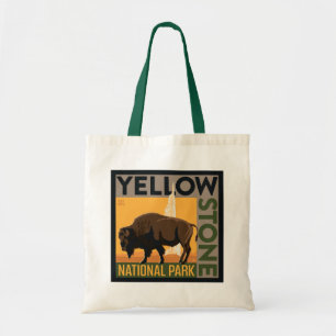 Tote Bag Parc national de Yellowstone Buffalo