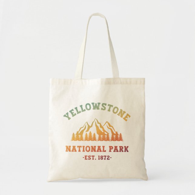 Tote Bag Parc national de Yellowstone Randonnée rayonnant C (Devant)