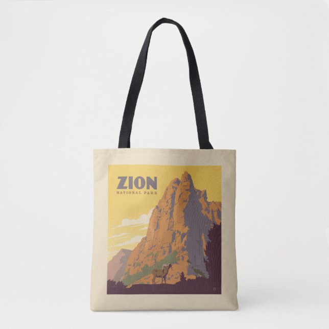Tote Bag Parc national de Zion | Ram (Devant)