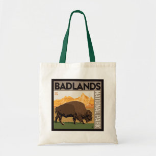Tote Bag Parc national des Badlands   Buffalo