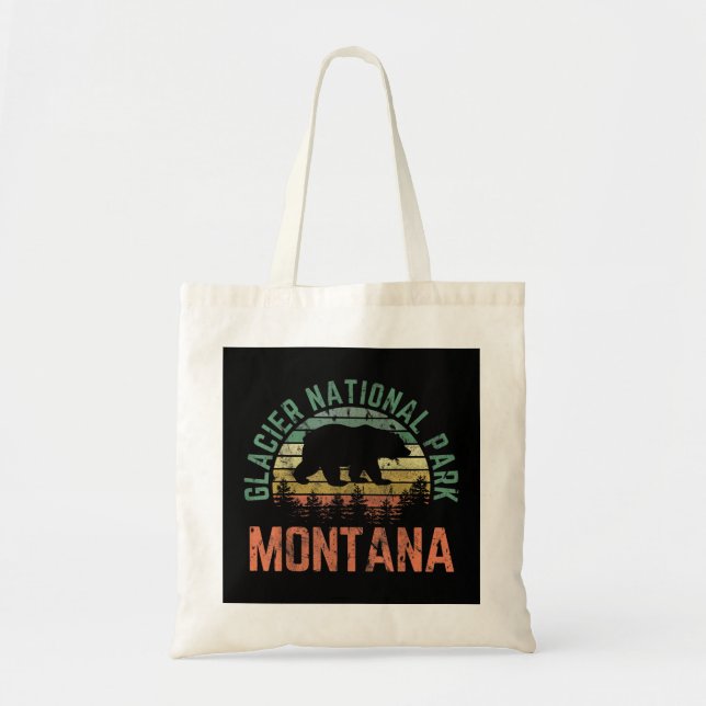 Tote Bag Parc national des Glaciers Montana Ours Nature Ext (Devant)