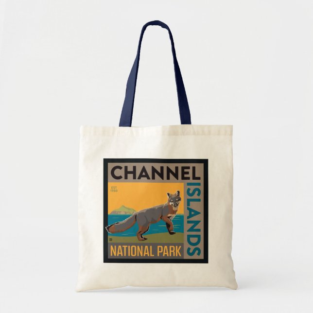 Tote Bag Parc national des îles Channel | Fox (Devant)