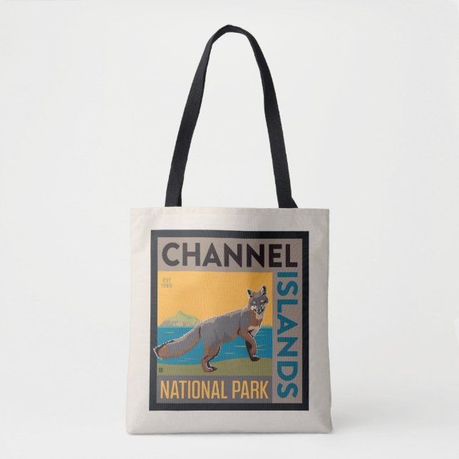 Tote Bag Parc national des îles Channel | Fox (Devant)