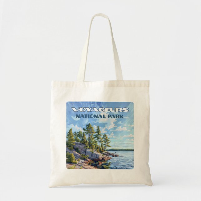 Tote Bag Parc national des Voyageurs Rainy Lake Minnesota (Devant)