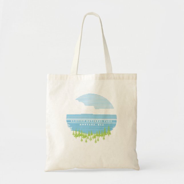 Tote Bag Parc national du Glacier Montana USA Outdoor (Devant)