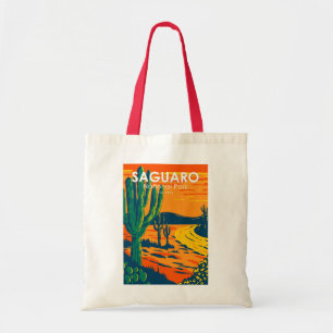 Tote Bag Parc national du Saguaro Arizona Vintage