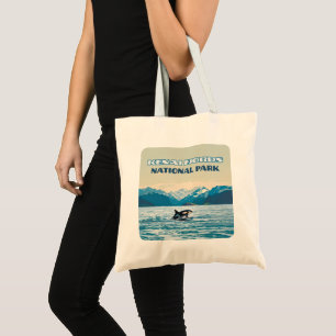 Tote Bag Parc national Kenai Fjords Orca Alaska Vintage