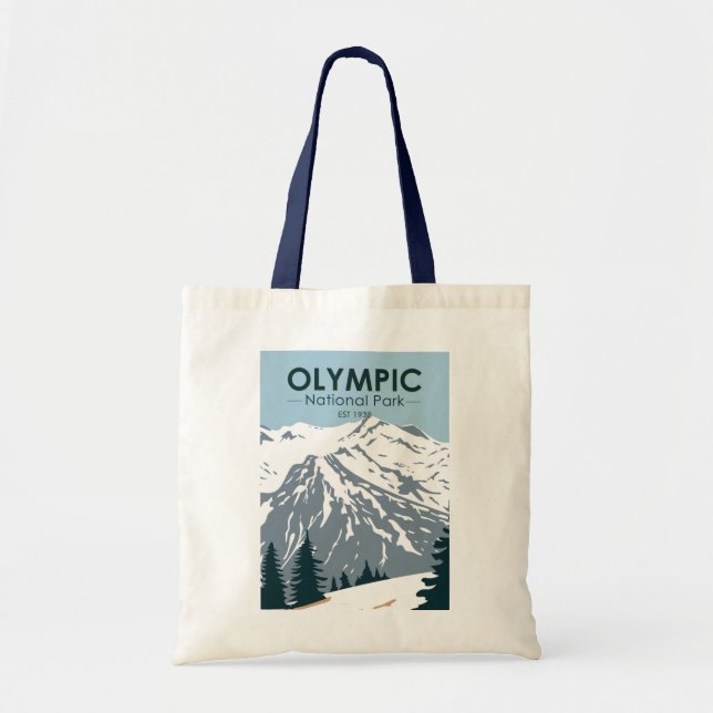 Tote Bag Parc national olympique Washington Vintage (Devant)