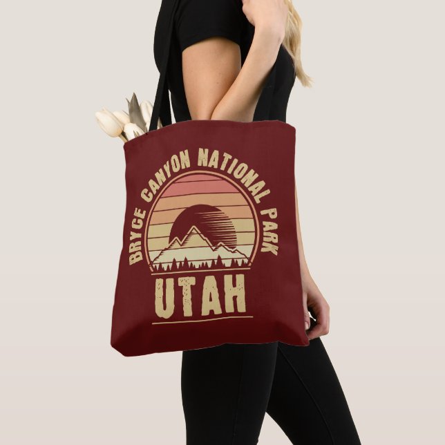 Tote Bag Parc national Retro Bryce Canyon Utah (De près)