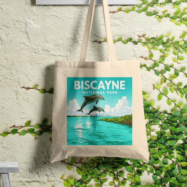 Tote Bag Parc national vintage de Biscayne (Créateur téléchargé)