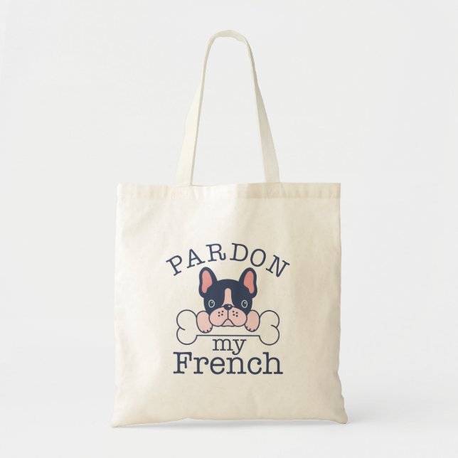 Tote Bag Pardon de mon français (Devant)
