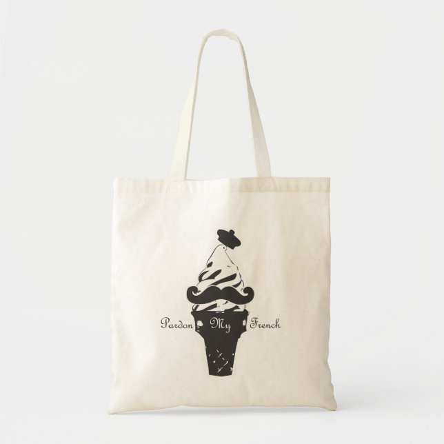 Tote Bag Pardonnez mon fourre-tout français (Devant)
