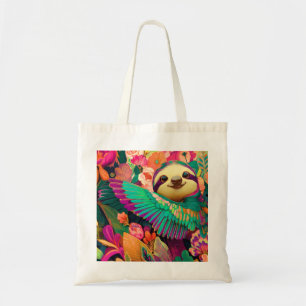Tote Bag Paresseux aux ailes de colibri – Créature hybride 