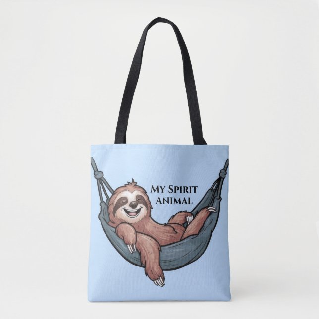 Tote Bag Paresseux se relaxant (Devant)