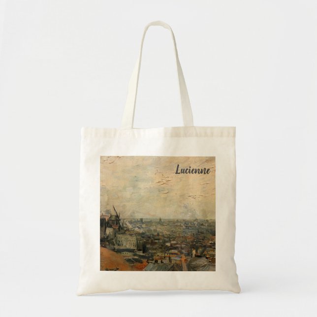 Tote Bag Paris depuis Montmartre par Vincent van Gogh (Devant)