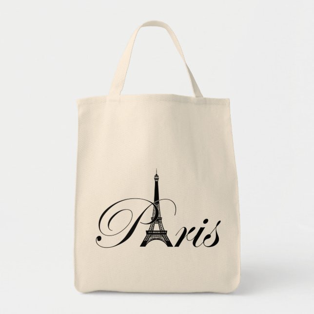 Tote Bag Paris et la Tour Eiffel (Devant)