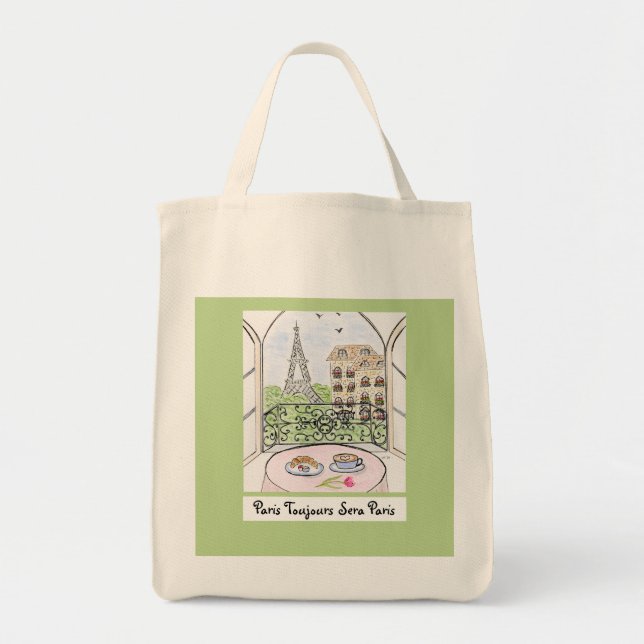 Tote Bag Paris fantastique et la Tour Eiffel TOUJOURS PARIS (Devant)