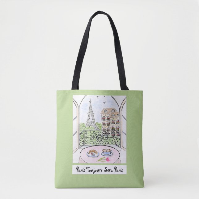 Tote Bag Paris fantastique et la Tour Eiffel TOUJOURS PARIS (Devant)