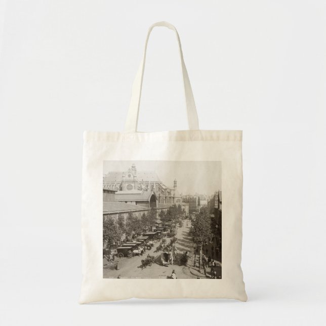 Tote Bag Paris : Les Halles, C1900 (Devant)