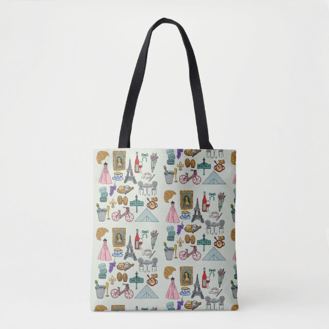 Tote Bag Paris romantique (Devant)