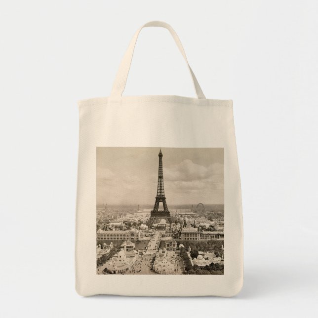 Tote Bag Paris : Tour Eiffel, 1900 (Devant)