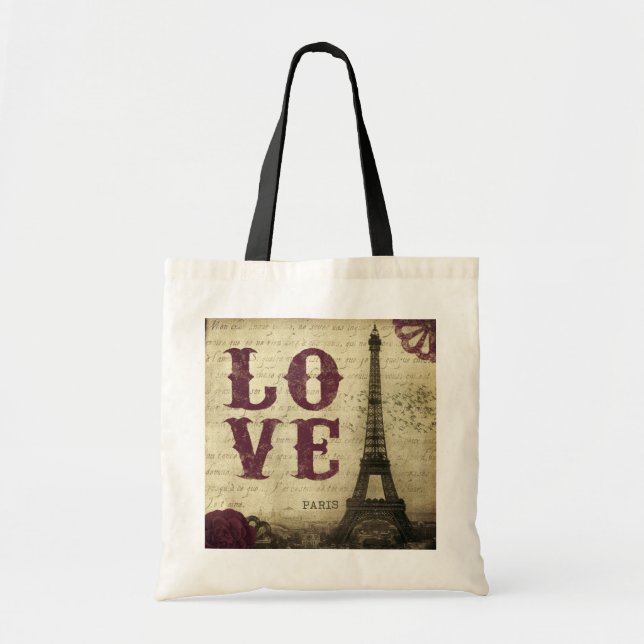 Tote Bag Paris vintage (Devant)