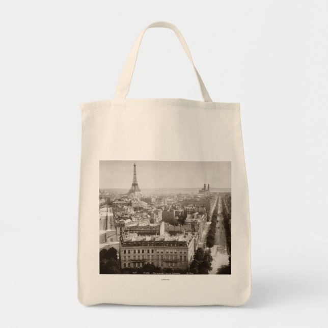 Tote Bag Paris : Vue aérienne, 1900 (Devant)