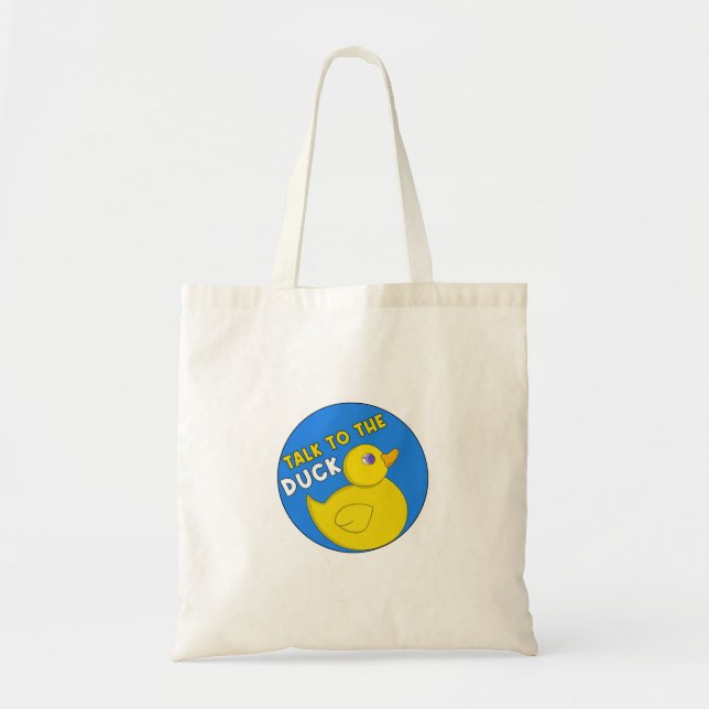 Tote Bag Parlez au canard (Devant)