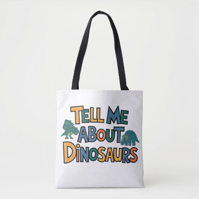 Tote Bag Parlez-moi des dinosaures (Devant)
