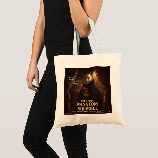 Tote Bag Parodie de l'Opéra Fantôme Écureuil (Devant (produit))