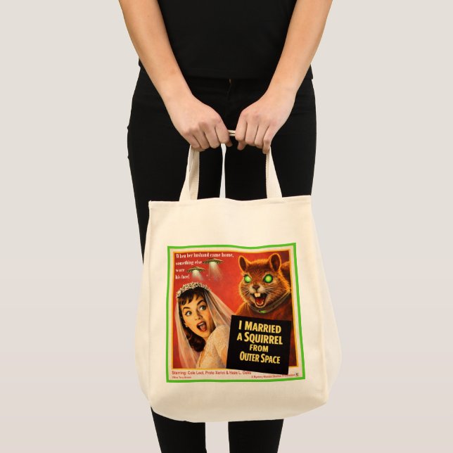 Tote Bag Parodie d'écureuil de l'espace extra-atmosphérique (Devant (produit))