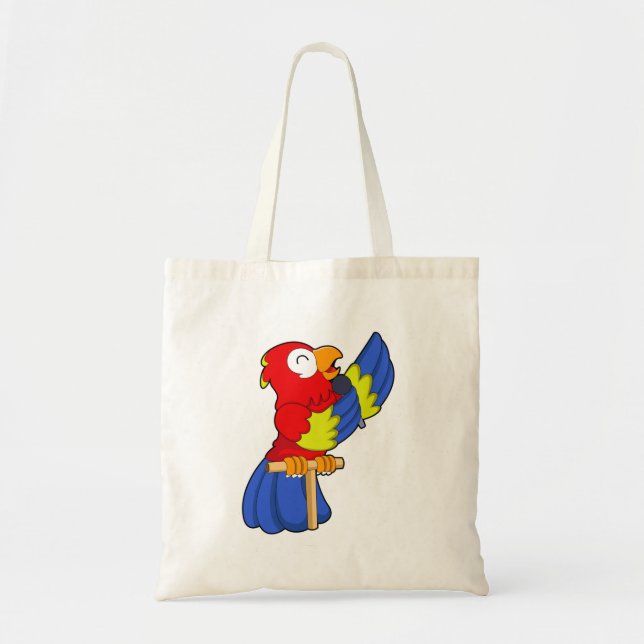 Tote Bag Parrot en chanteur avec microphone (Devant)