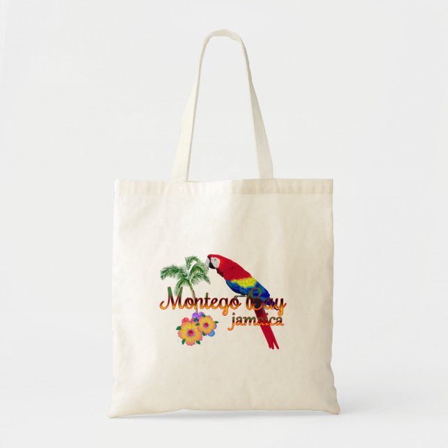 Tote Bag Parrot tropical de la baie de Montego en Jamaïque (Devant)
